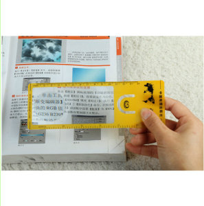 Promotional Bookmark with Ruler Reading Magnifier 3X 6X 187*65mm Hw-803A